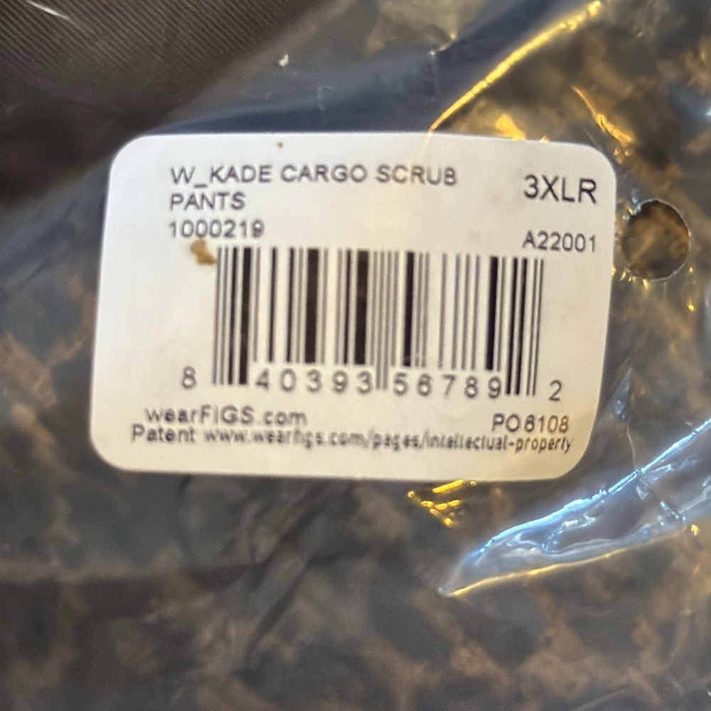 Figs Kade Cargo Scrub Pant 3XLR Gray - Picture 3 of 9